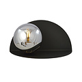 Rudersdal smoked glass and semi-circular wall lamp black E14
