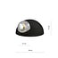 Emibig Emibig Rudersdal vidrio ahumado y aplique de pared semicircular negro E14 - Ideal para crear un ambiente acogedor