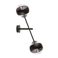 Emibig Emibig Vordingborg wall lamp with 2 black striped glass bulbs E14 - Ideal for creating a cozy atmosphere in any room