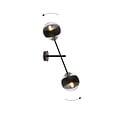 Emibig Emibig Vordingborg wall lamp with 2 black striped glass bulbs E14 - Ideal for creating a cozy atmosphere in any room