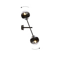 Emibig Emibig Vordingborg Wandleuchte mit 2 schwarz gestreiften Glasbirnen E14 - Ideal für eine gemütliche Atmosphäre in jedem Raum