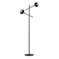 Emibig Emibig Vordingborg black floor lamp with 2 glass striped bulbs E14 - Illuminate your space with style and elegance
