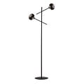 Emibig Emibig Vordingborg black floor lamp with 2 glass striped bulbs E14 - Illuminate your space with style and elegance