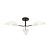 Thisted ceiling lamp black with white and gold metal finish 3x E14