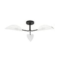 Emibig Emibig Thisted plafondlamp zwart met witte en goud metalen afwerking 3x E14 - Perfecte verlichting voor elke ruimte