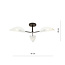 Thisted ceiling lamp black with white and gold metal finish 3x E14