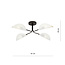 Emibig Emibig Thisted black elegant ceiling lamp with white and gold metal finish 4x E14 - Perfect for stylish interiors