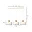 Emibig Emibig Lolland long white hanging lamp with natural wood 3x E27 - Ideal for modern interiors