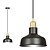 Egedal black with gold hanging lamp small domed shades E27