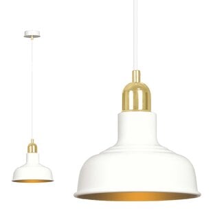 Emibig Egedal white with gold hanging lamp metal shades 1x E27