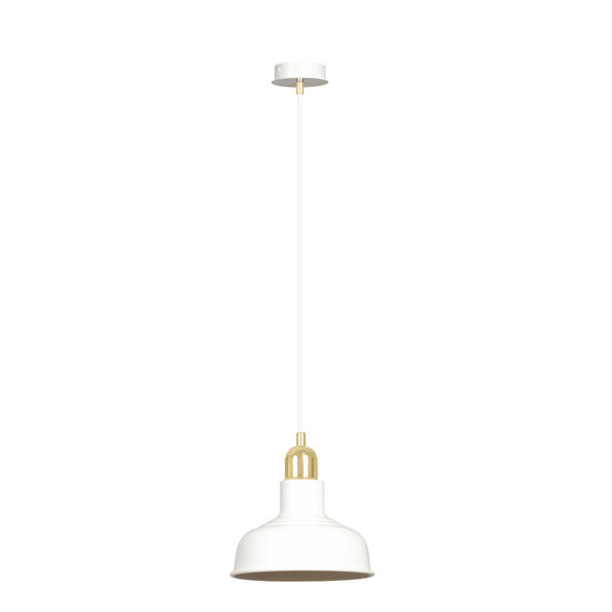 Egedal white with gold hanging lamp metal shades 1x E27