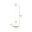 Emibig Emibig Egedal wit  met gouden hanglamp metalen kappen 1x E27 - Perfecte verlichting voor elke ruimte