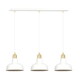 Emibig Egedal gran lámpara colgante blanca con oro 3x E27 con cúpulas elegantes