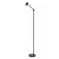 Lampadaire rechargeable avec LED tactile sans fil noir, dimmable en 3 étapes