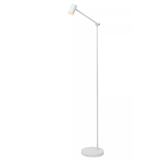 Lámpara de pie blanca recargable con LED inalámbrico táctil, regulable en 3 pasos