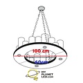 Authentage Hanglamp met kaarsen x14 landelijk brons LED rond 100cm