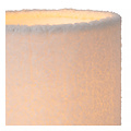 Lampe de table beige blanc avec abat-jour rond en laine 16 cm E14