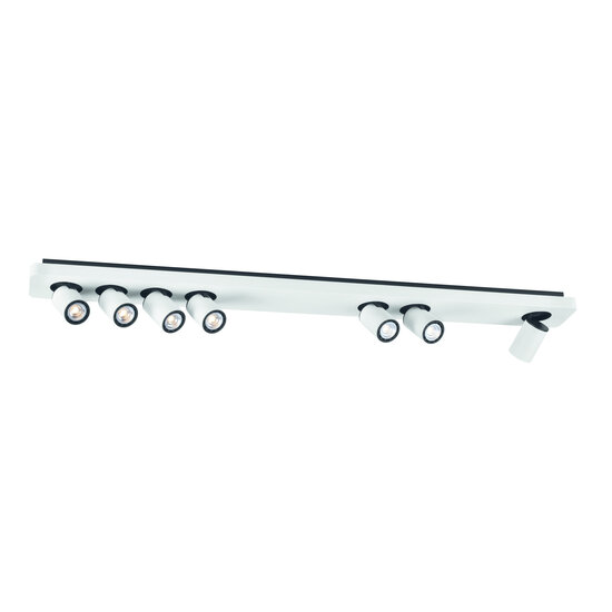Fantasia Fantasia Nysit lámpara de techo 7x GU10 LED negro, regulable, orientable, 113,5cm, 2800K