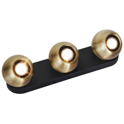 Fantasia Triton adjustable ceiling lamp 3-light black/bronze GU10