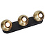 Fantasia Triton richtbare plafondlamp met 3 GU10-spots in zwart en brons, aluminium, 400x100x125mm, IP20