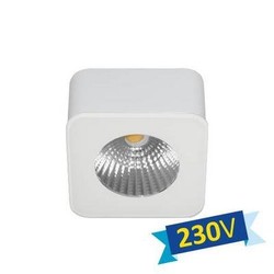 Plafondlamp LED vierkant wit of zwart driverless 62mm 5W