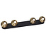 Fantasia Plafón rectangular Fantasia Triton con 4 focos GU10 orientables, negro/bronce