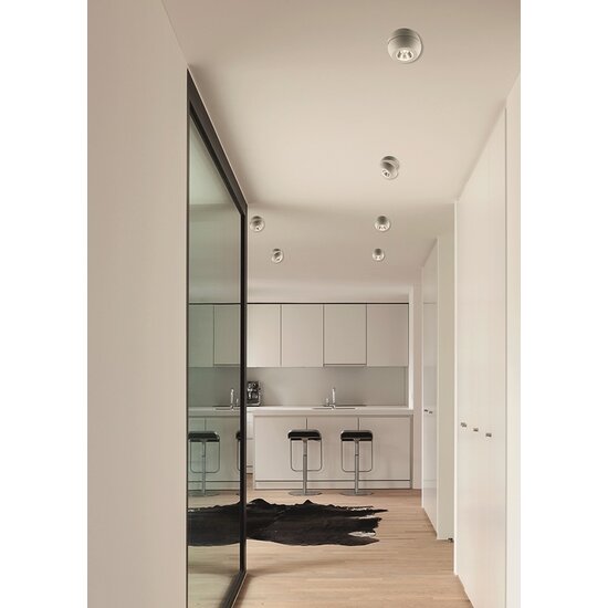 Fantasia OLEO ceiling spotlight, adjustable, LED 7W 3000K, white, dimmable - 110 mm diameter