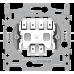 Niko 170-00005 : Base pour bouton-poussoir NO avec 3 bornes de connexion, 10 A/250 Vac, bornes enfichables