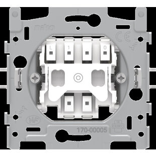 Niko 170-00005: Base for push button NO with 3 connection terminals, 10 A/250 Vac, plug-in terminals