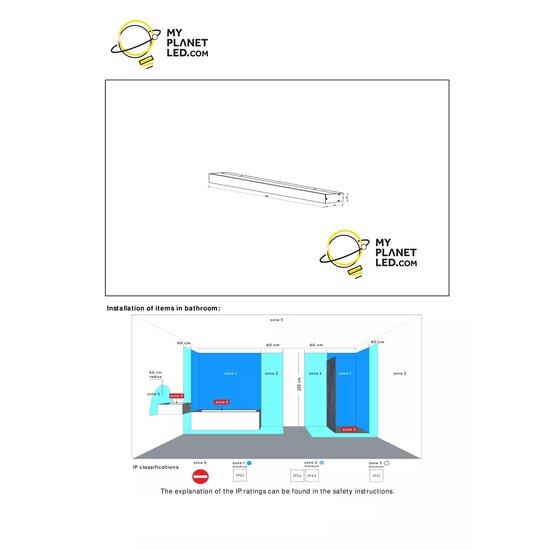 Hedendaagse lange messing spiegellamp badkamer 13W 3000K IP44 90cm