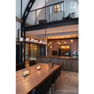 Hanglamp met kaarsen x 18 design landelijk LED 180cm