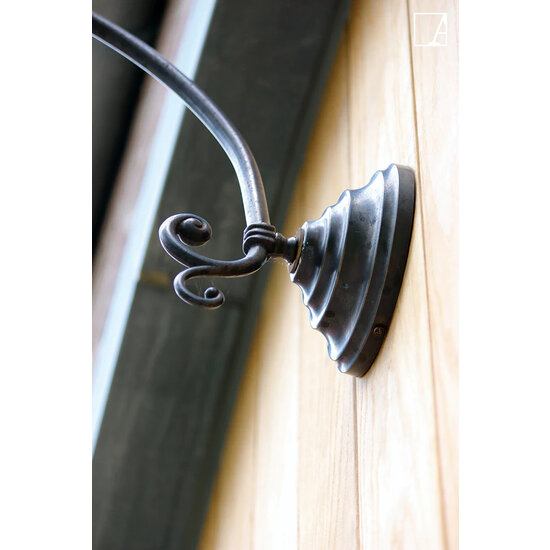 Authentage Outdoor wall lamp rural bronze arc E27 85cm deep