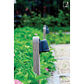 Authentage Garden post tropical wood rural bronze, chrome, nickel or brushed brass GU10