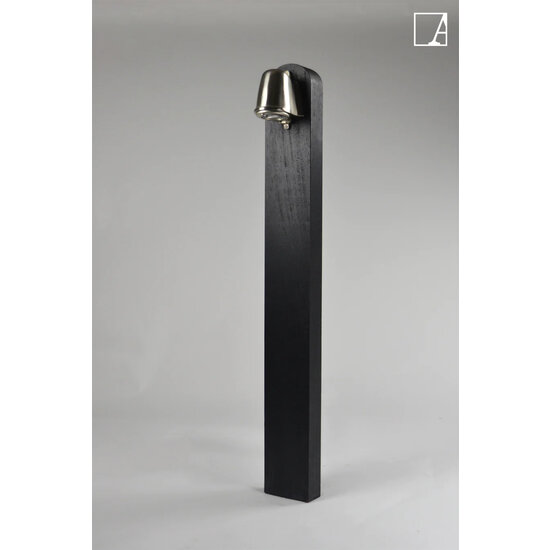 Authentage Garden post tropical wood rural bronze, chrome, nickel or brushed brass GU10