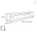Authentage Tischleuchte im Landhausstil LED Bronze-Chrom-Nickel 9x Kerze