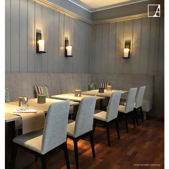 Authentage Wandleuchte im Landhausstil LED Bronze-Chrom-Nickel 1 Kerze