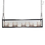 Authentage Hanging lamp with candles glass bronze-nickel-chrome 9 x LED 1m