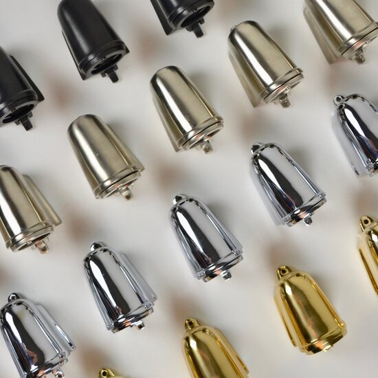 Authentage Lampe d'extérieur rectangulaire façade bronze, nickel, chrome, laiton avec verre