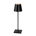Lampe de table dorée également adaptée à une utilisation extérieure, tactile, sans fil, LED, à intensité variable