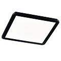 Ceiling lamp 40cm square black 22W 3000K dimmable with regular switch