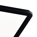Plafondlamp 40cm vierkant zwart 22W 3000K dimbaar met gewone schakelaar