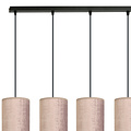 Rebild 4 cilinders grote hanglamp roze  4x E27