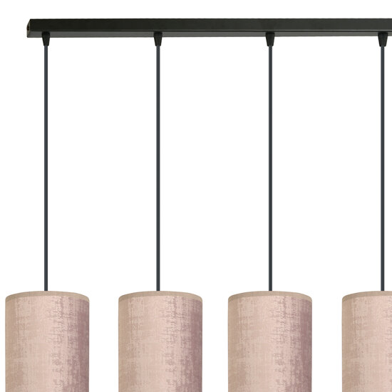 Rebild 4 cilinders grote hanglamp roze  4x E27