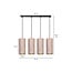 Emibig Emibig Rebild 4 cylinders large hanging lamp pink 4x E27 - Ideal for creating a cozy atmosphere