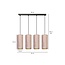 Rebild 4 cylinders large hanging lamp pink 4x E27