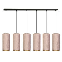 Emibig Rebild 6 tubes XXL hanging lamp pink 6x E27