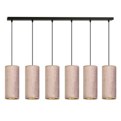 Rebild 6 tubes XXL hanging lamp pink 6x E27