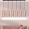 Emibig Emibig Rebild 6 tubes XXL lampe suspendue rose 6x E27 - Idéale pour créer une atmosphère chaleureuse