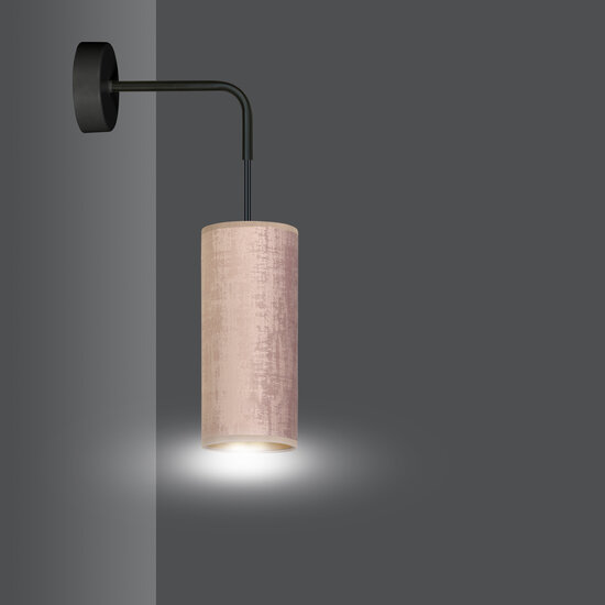 Rebild pink wall lamp 1x E27 design finished