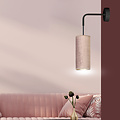 Rebild pink wall lamp 1x E27 design finished